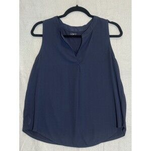 LOFT Medium Women’s Top Navy Blue Flowy